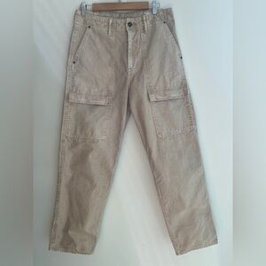GAP Baggy Fit Stonewashed Bedrock Cotton Canvas Utility Pants Casual Urban